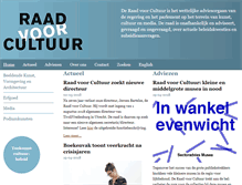 Tablet Screenshot of cultuur.nl